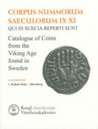 Bild på Corpus Nummorum, 4. Blekinge 1 : Catalogue of Coins from the Viking Age found in Sweden