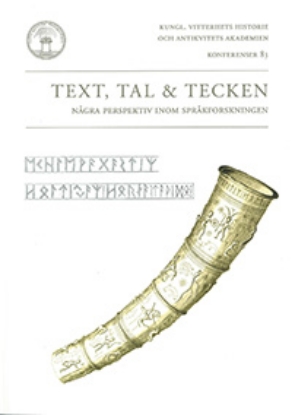 Bild på Text, tal och tecken : några perspektiv inom språkforskningen