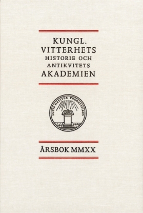 Bild på Kungl. Vitterhets historie och antikvitets akademien årsbok. 2020