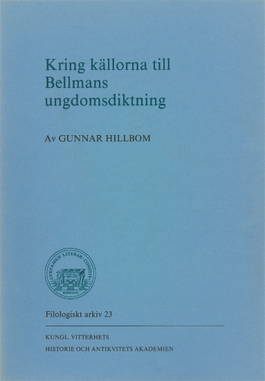 Bild på Kring källorna till Bellmans ungdomsdiktning