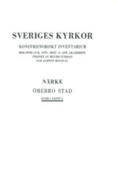 Bild på Närke I:1 : Örebro stads kyrkor