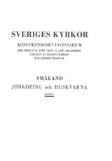Bild på Småland I : Jönköpings och Huskvarna kyrkor