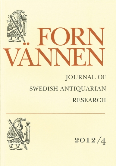 Bild på Fornvännen 2012/4 : Journal of Swedish antiquarian research