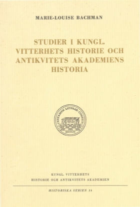 Bild på Studier i Kungl. Vitterhets Historie och Antikvitets Akadem