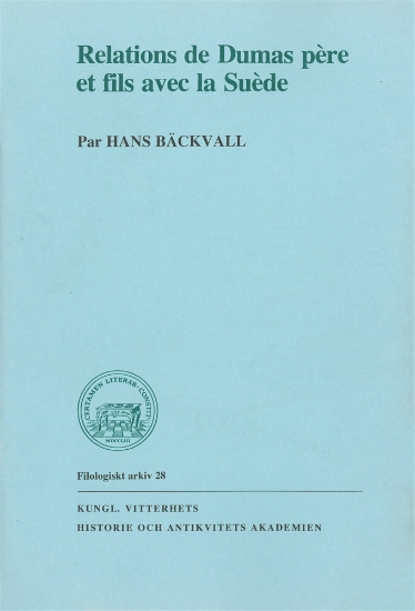 Bild på Relations de Dumas père et fils avec la Suède