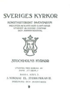 Bild på Stockholm I:3 : Storkyrkan 3. Inredning och inventarier