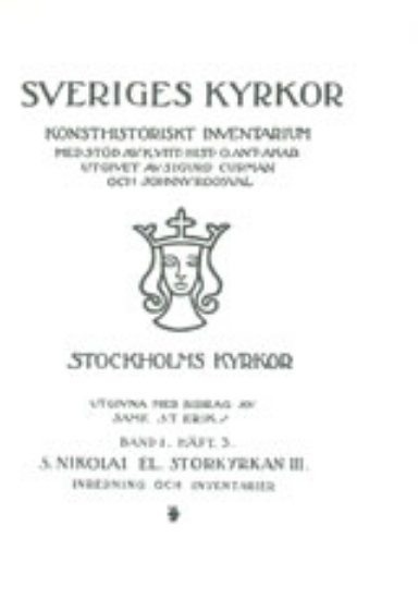 Bild på Stockholm I:3 : Storkyrkan 3. Inredning och inventarier